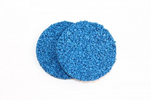 Резиновая крошка EPDM | ЭПДМ голубая, фракция 0,6-1,5 мм